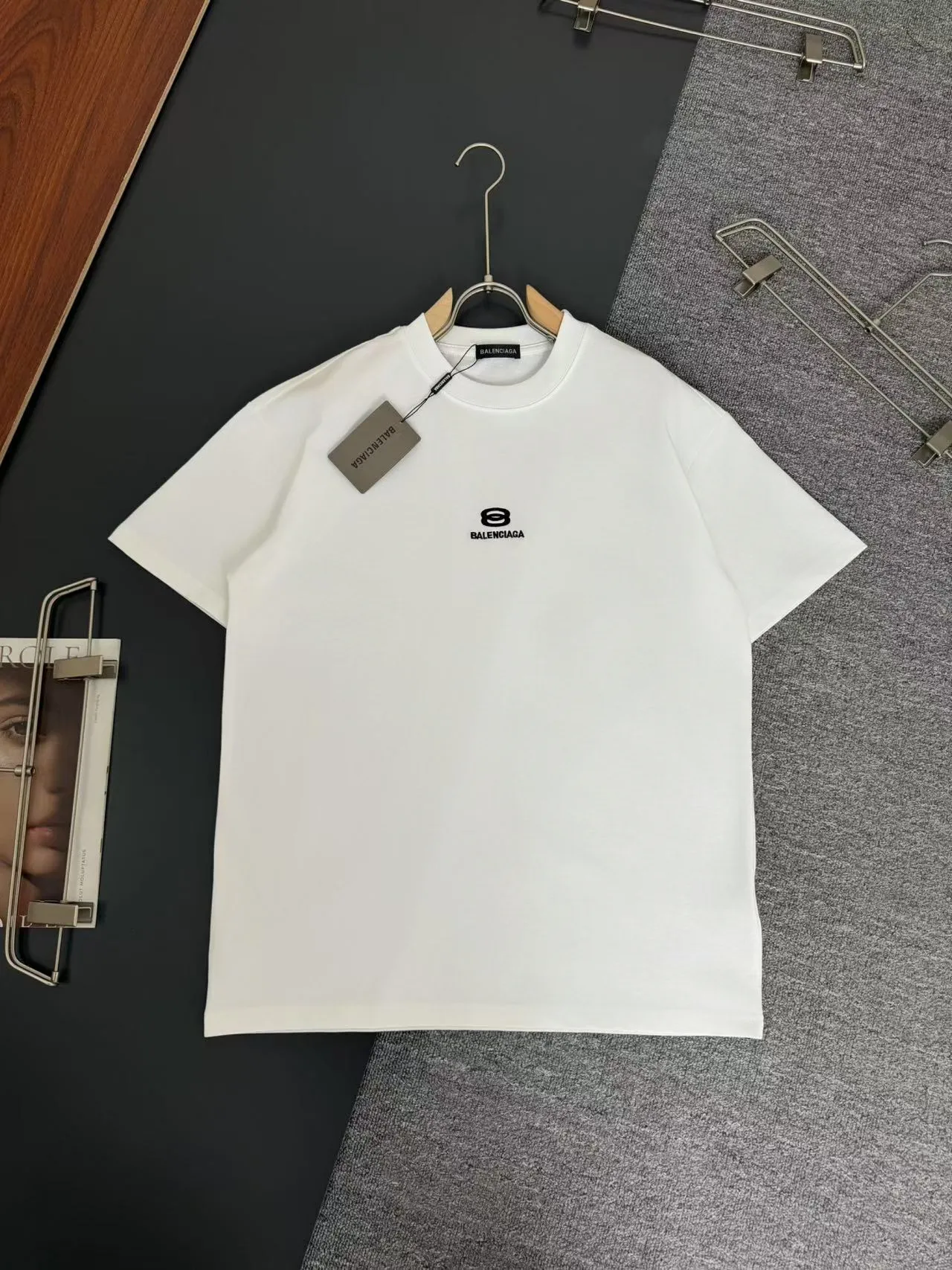 Balenciaga* *280g t logo New Arrival t ， ， Versatile ：White Black Sizes：S M L XL XXL